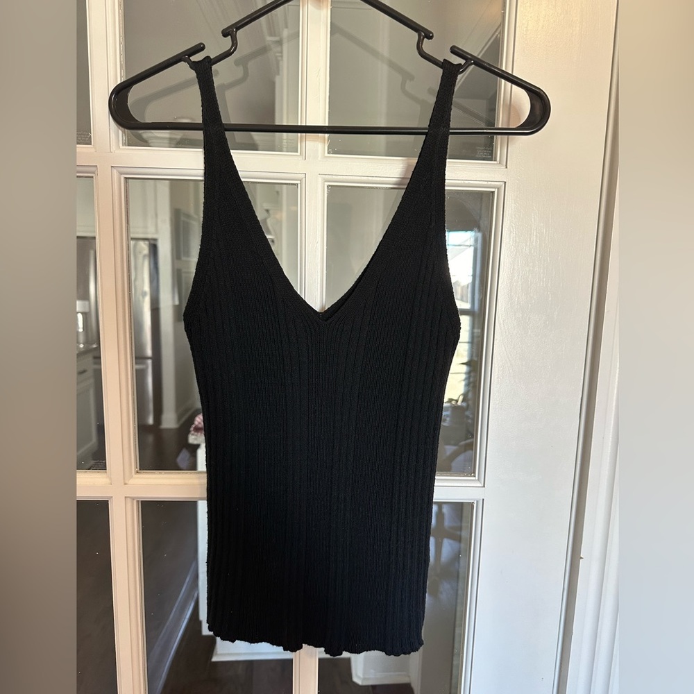 Anthropologie knit ribbed tank, stretch